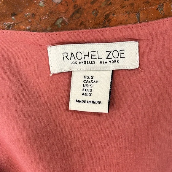 Rachel Zoe Boho V-neck Sleeveless Tiered Maxi Cotton Dress szS - Picture 12 of 13